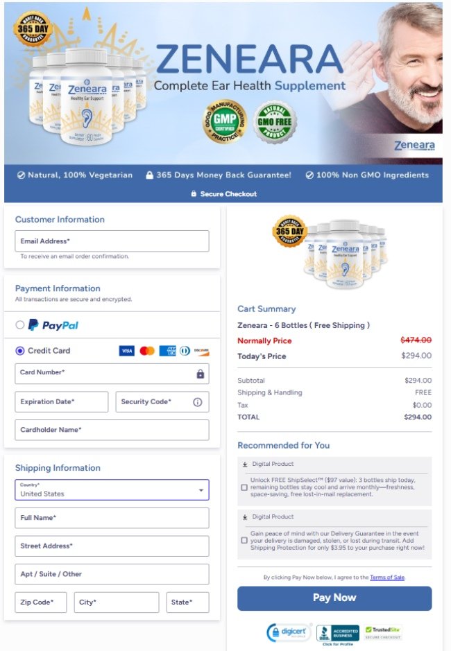 zeneara-purchase-receipt-proof